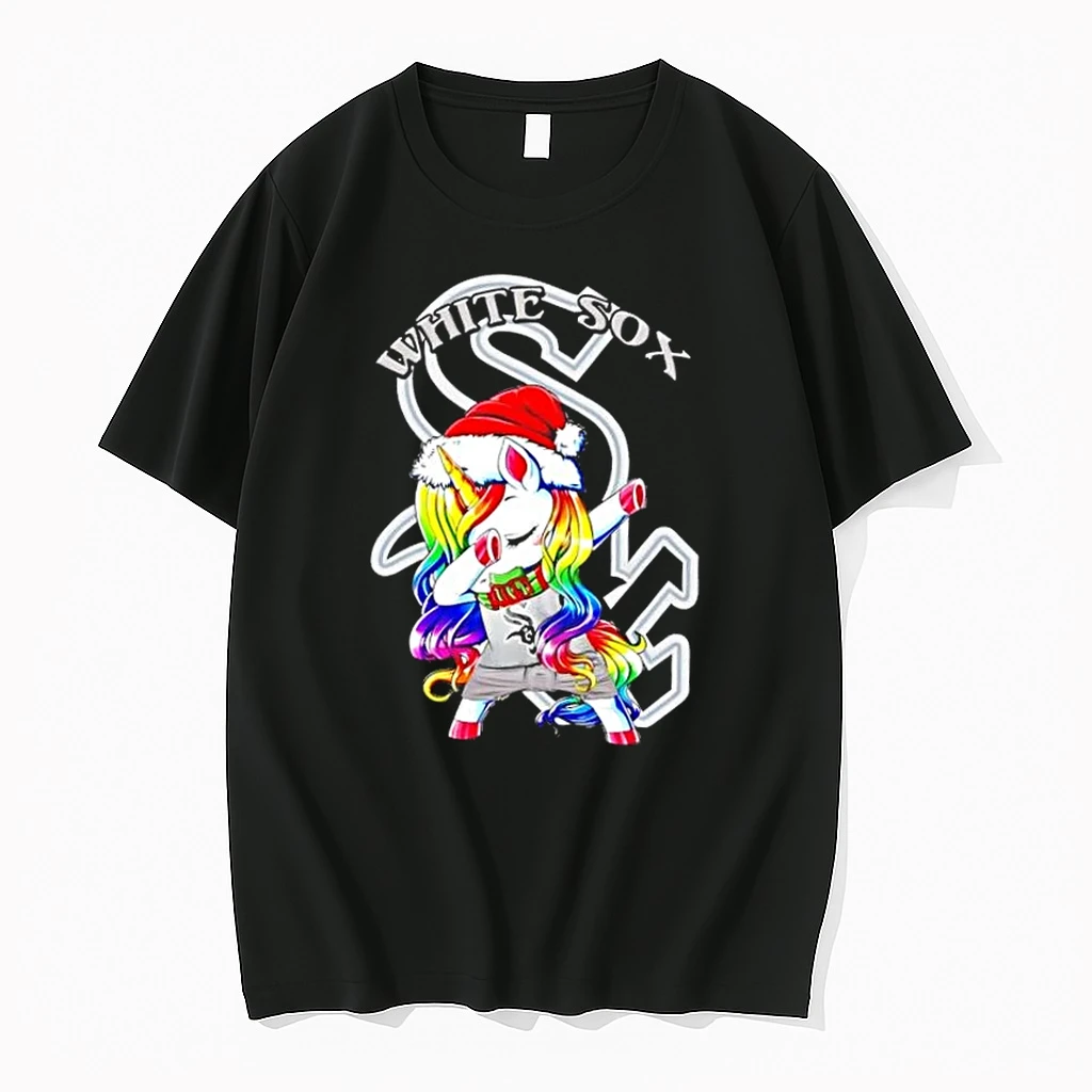 Chicago White Sox X Unicorn Santa Hat Dabbing Merry Christmas Shirts