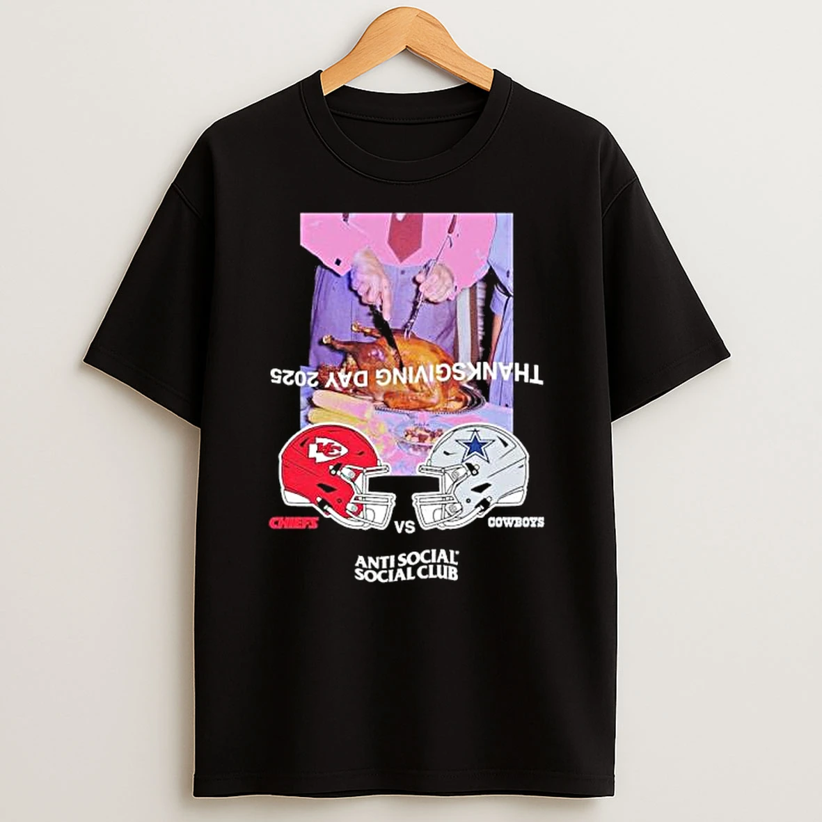 Chiefs Vs Cowboys Thanksgiving Day 2025 Matchup Shirts