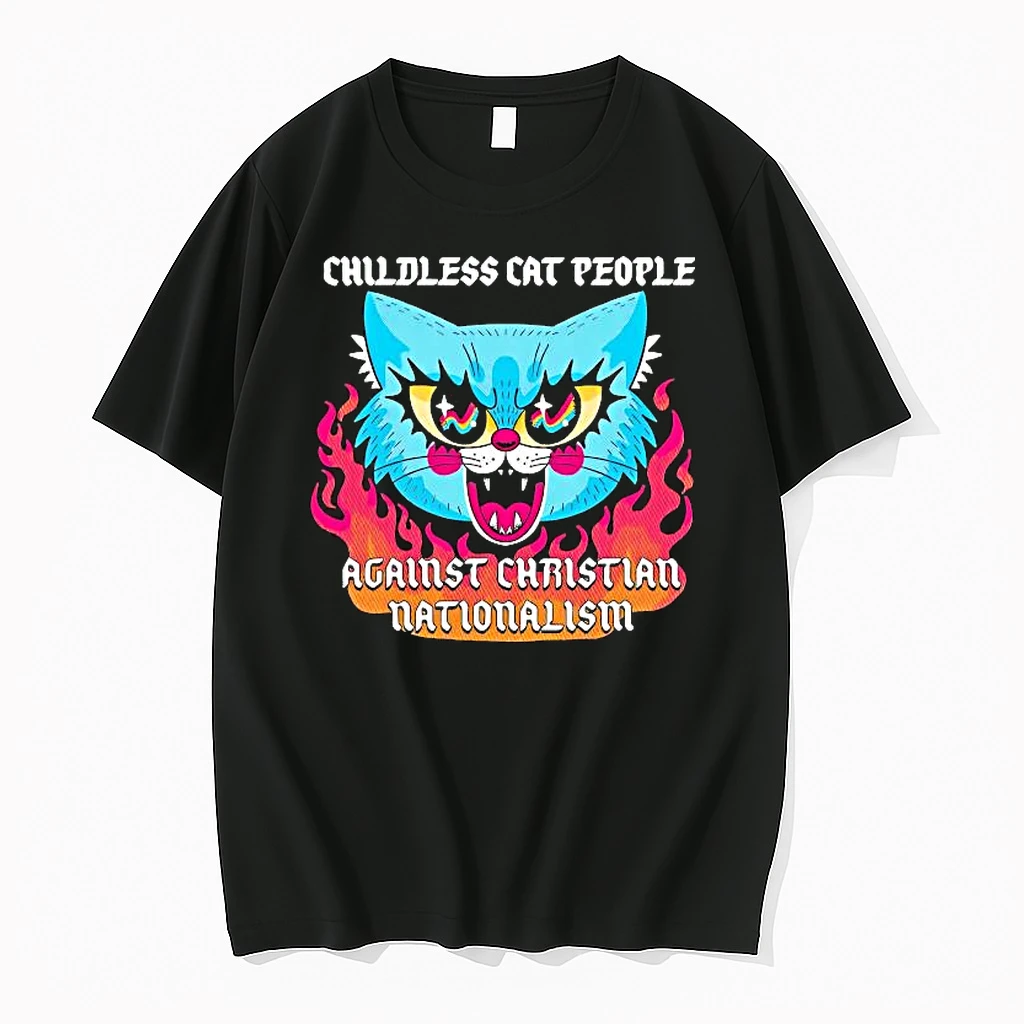 Childless Cat People Against Christian Nationalism Shirts