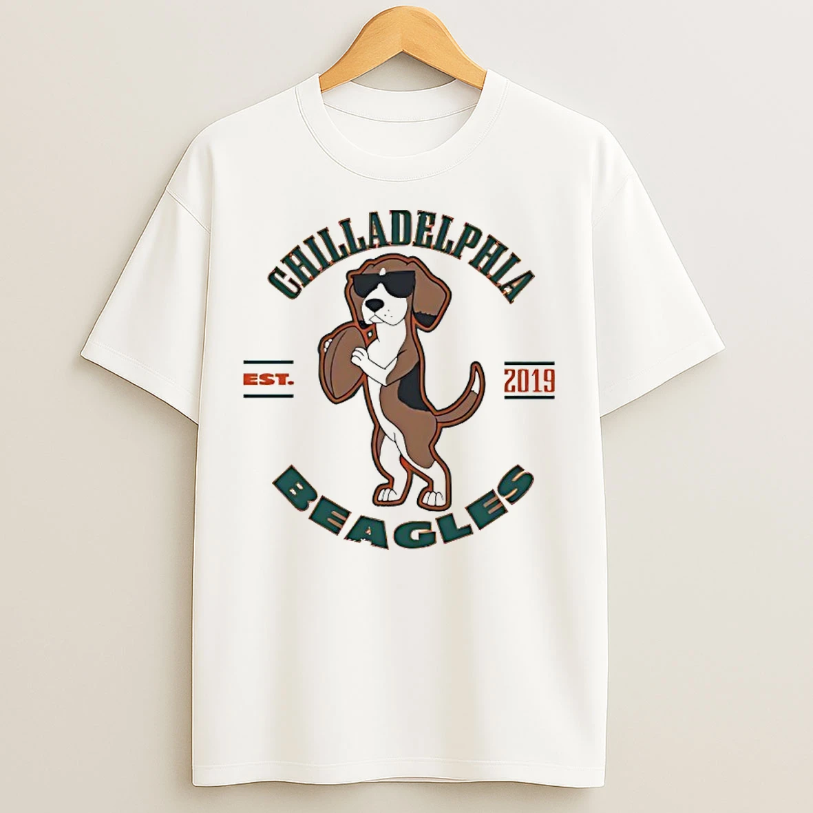 Chilladelphia Beagles Est 2019 T Shirts