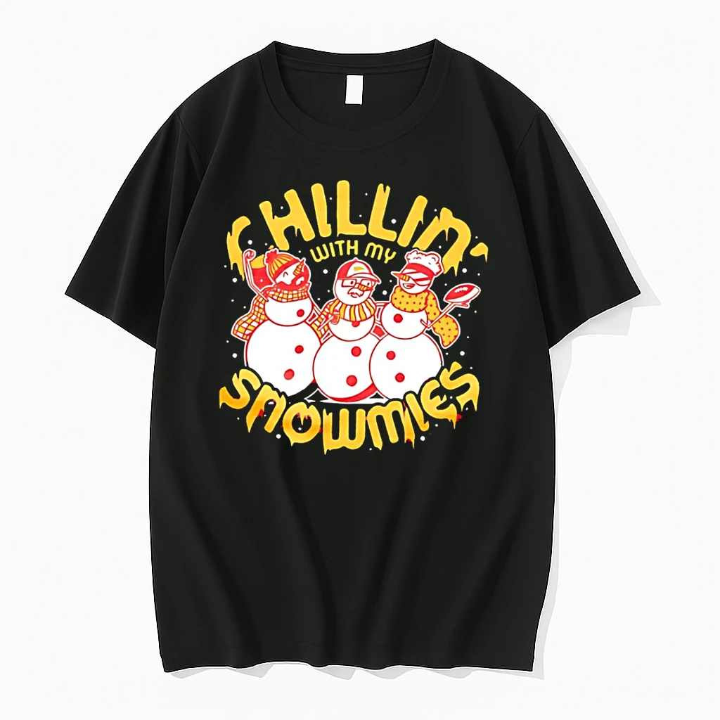 Chillin With My Snowmies Kansas City Chiefs Christmas Shirts