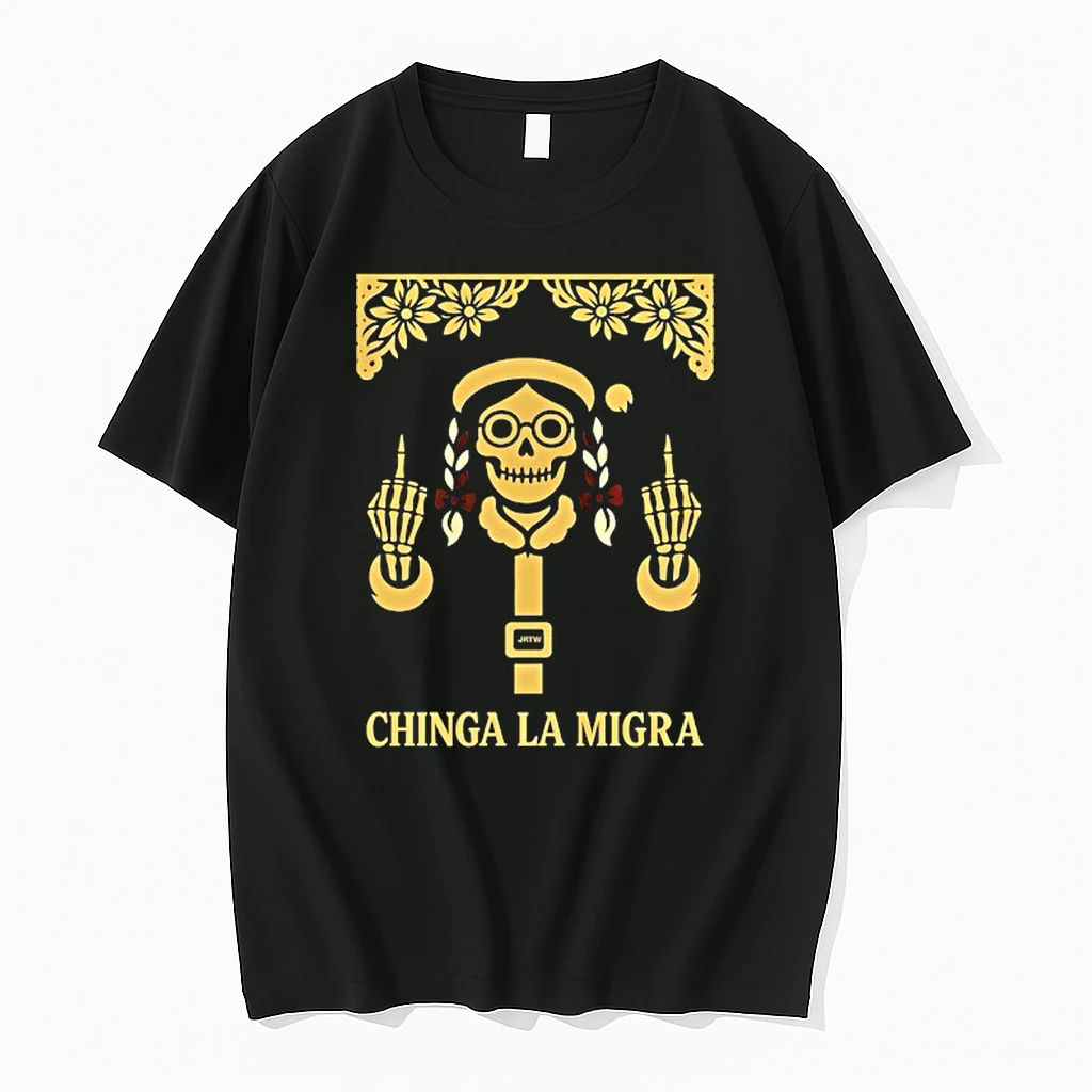 Chinga La Migra Skeleton Chrismas Shirts