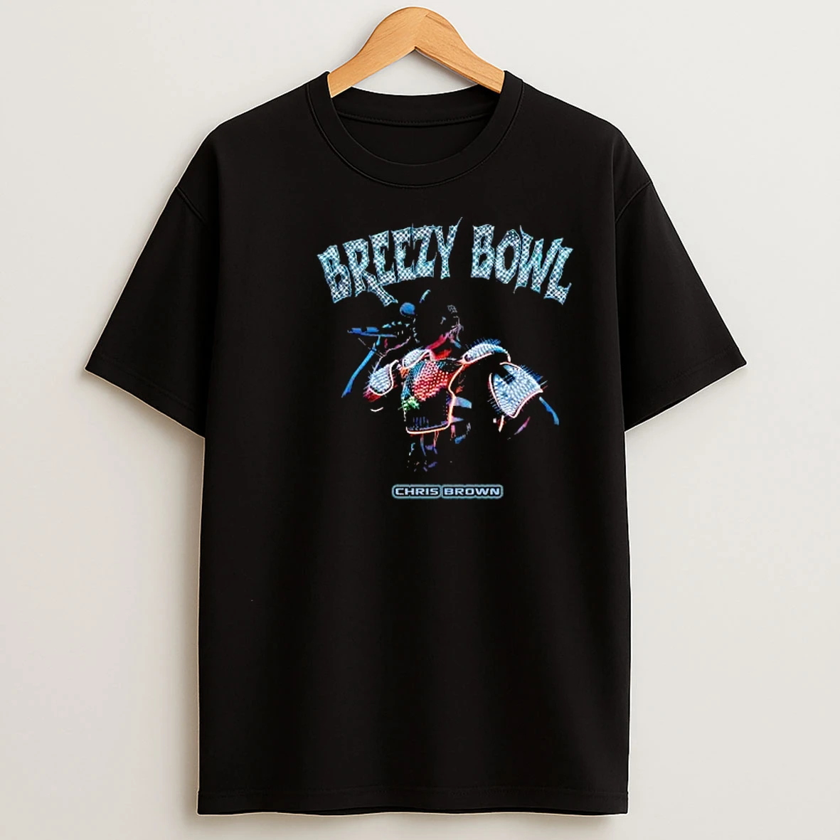 Chris Brown Breezy Bowl Light Up Circle Black T Shirts