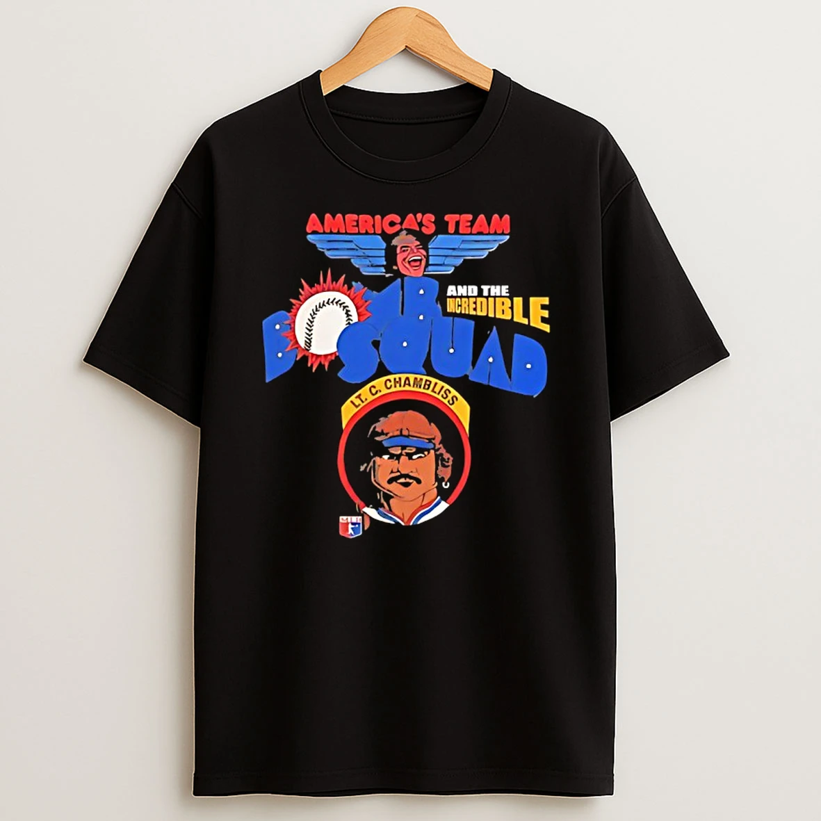 Chris Chamblis Atlanta Braves Baseball Americas Team And The Incredible Bomb Squad Shirts