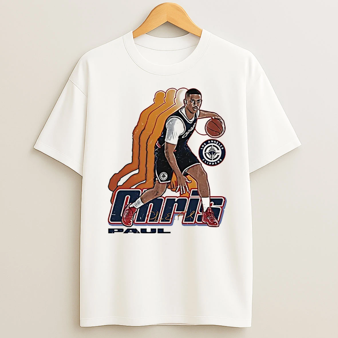 Chris Paul Los Angeles Clippers Basketball Signature Retro Shirts