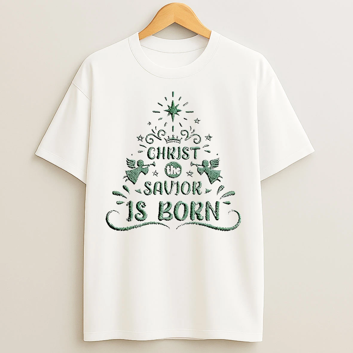Christ The Savior Is Born Christmas T Shirts