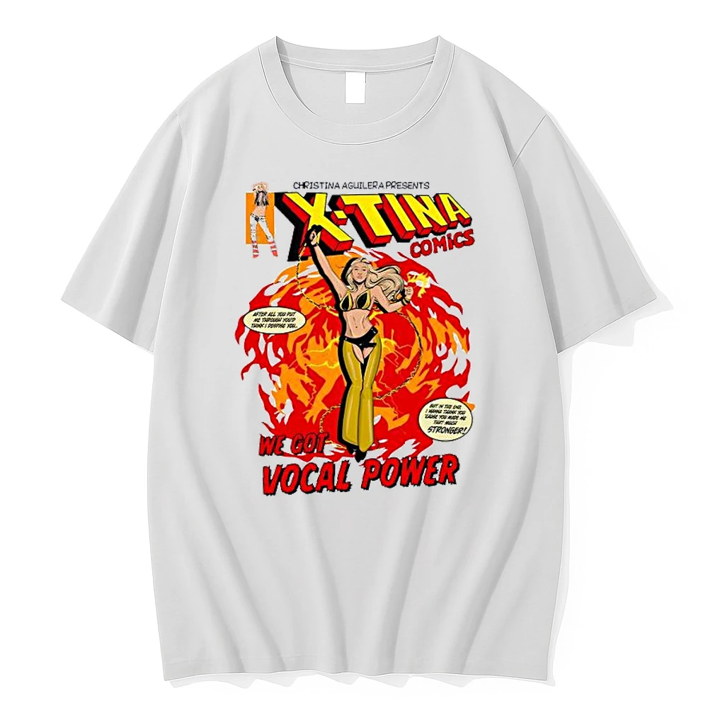 Christina Aguilera Presents X Tina Comics We Got Vocal Power Shirts