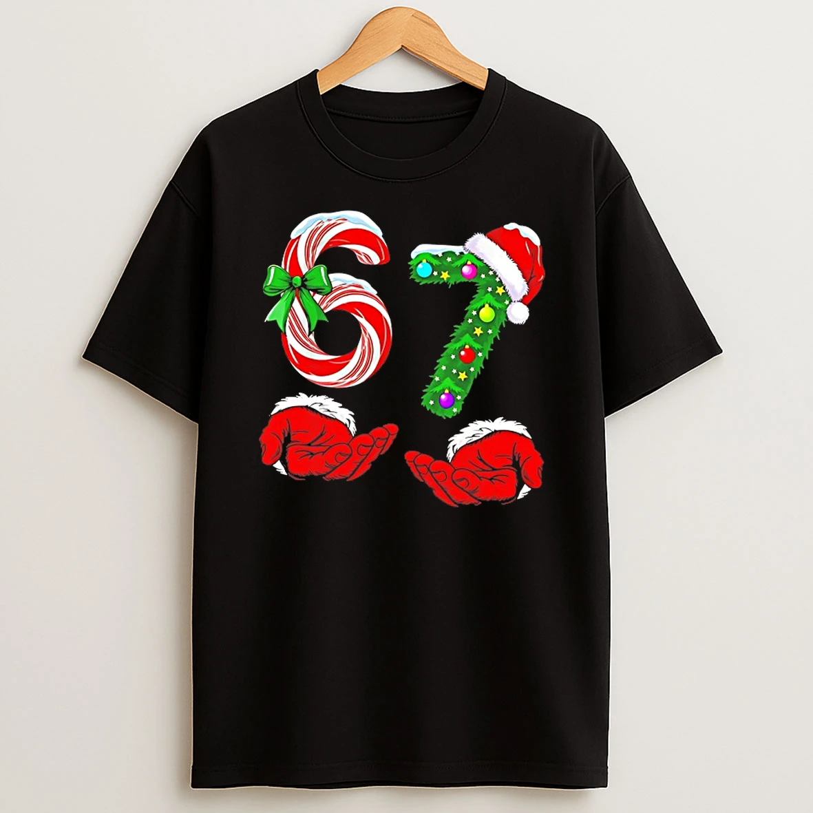 Christmas 6 7 Meme Pajamas Holiday Gen Alpha Slang Shirts