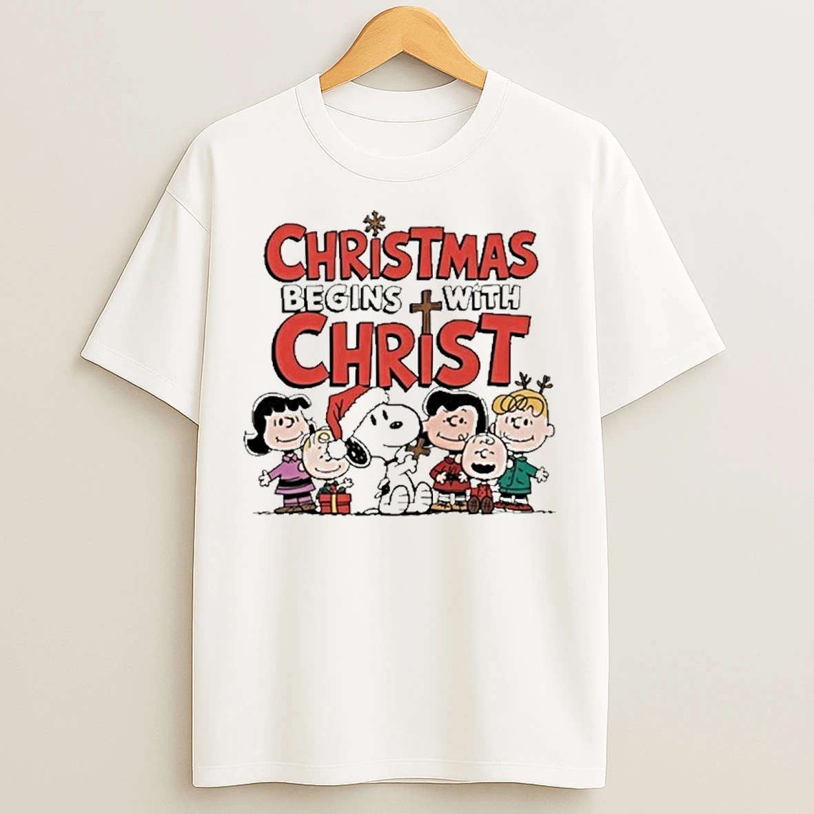 Christmas Being With Christ Peanuts T Shirts