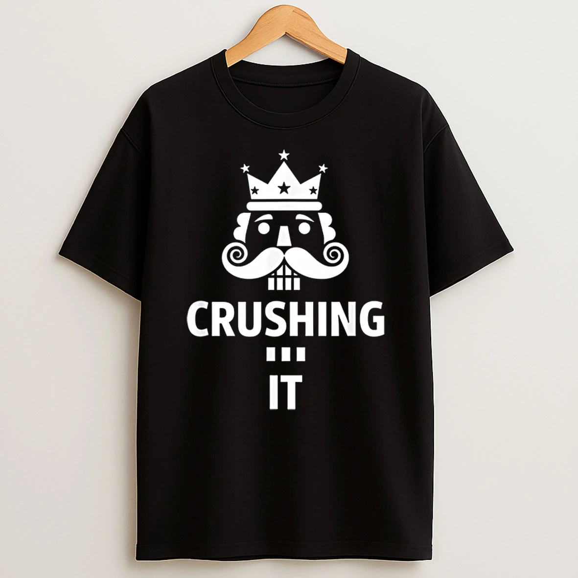 Christmas Crushing It Nutcracker Retro Ugly Xmas Nut Shirts