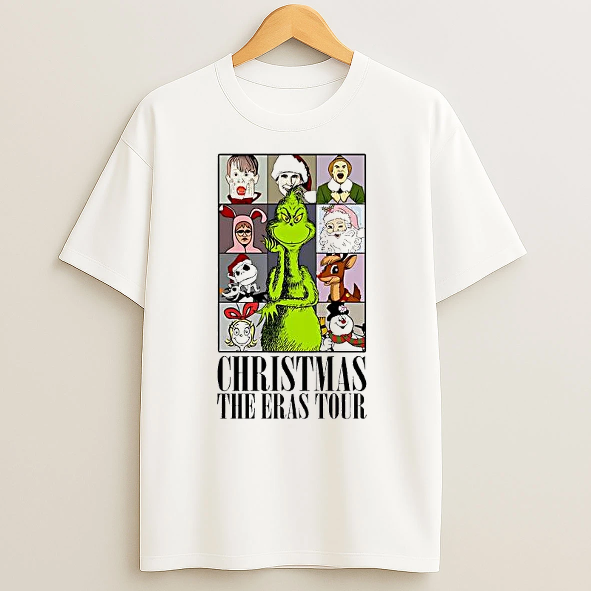 Christmas Eras Tour Characters Grinch Shirts