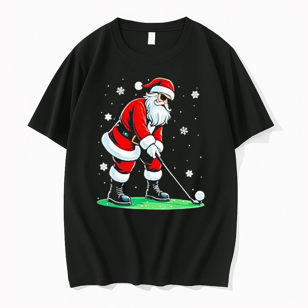 Christmas Golf Santa Golfer Shirts
