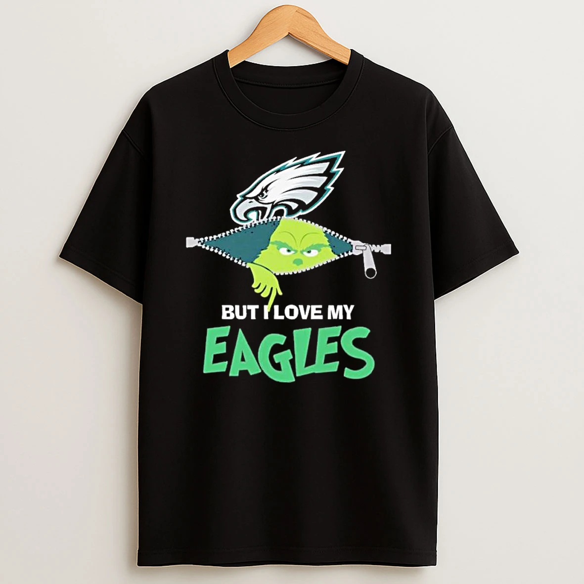 Christmas Grinch But I Love My Philadelphia Eagles Shirts