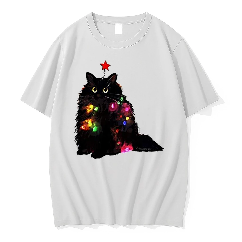 Christmas Lights Cat Trends Stylish Shirts