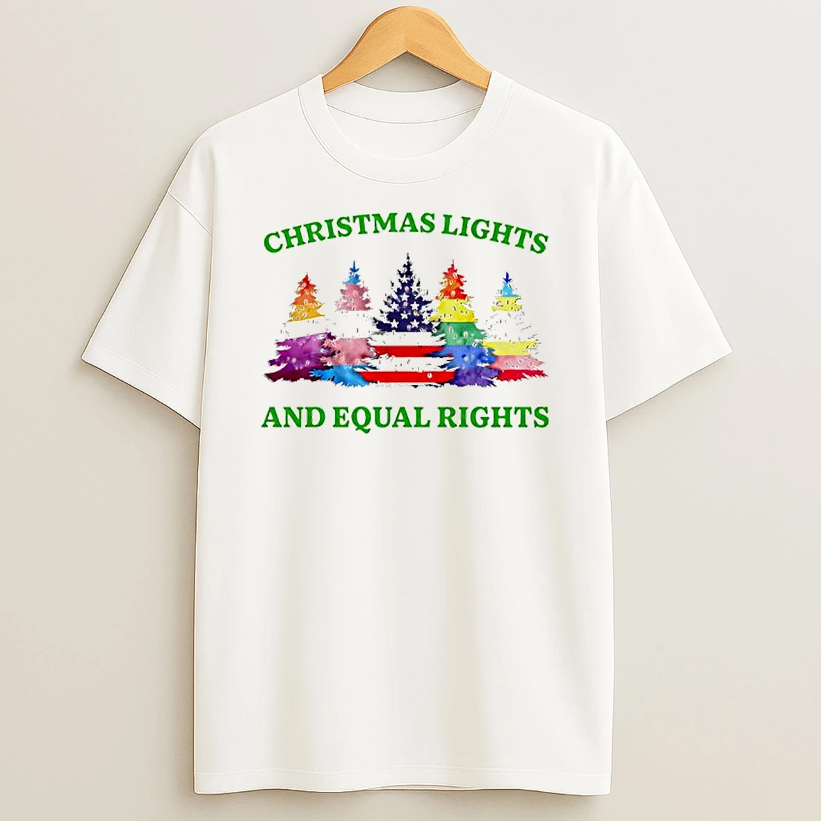 Christmas Lights And Equal Rights Lgbt Trees Shirts