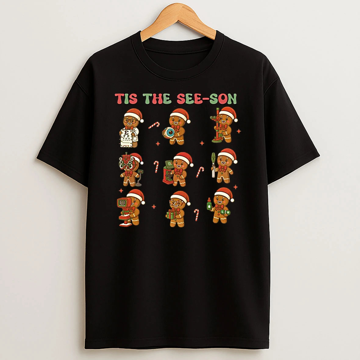Christmas Optometrist Ophthalmology Tech Tis The See Son Shirts