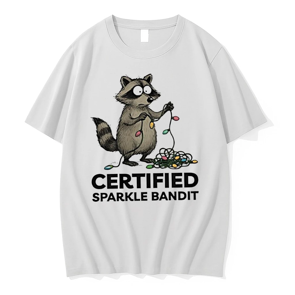 Christmas Raccoon Holiday Certified Sparkle Bandit Shirts