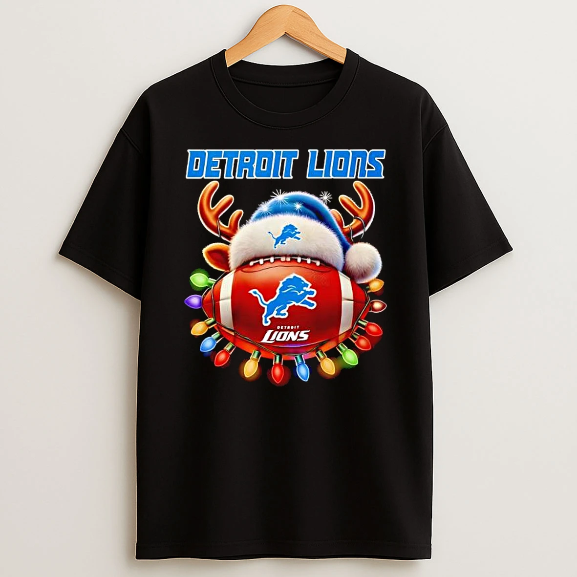 Christmas Reindeer X Detroit Lions Thanksgiving Day Shirts
