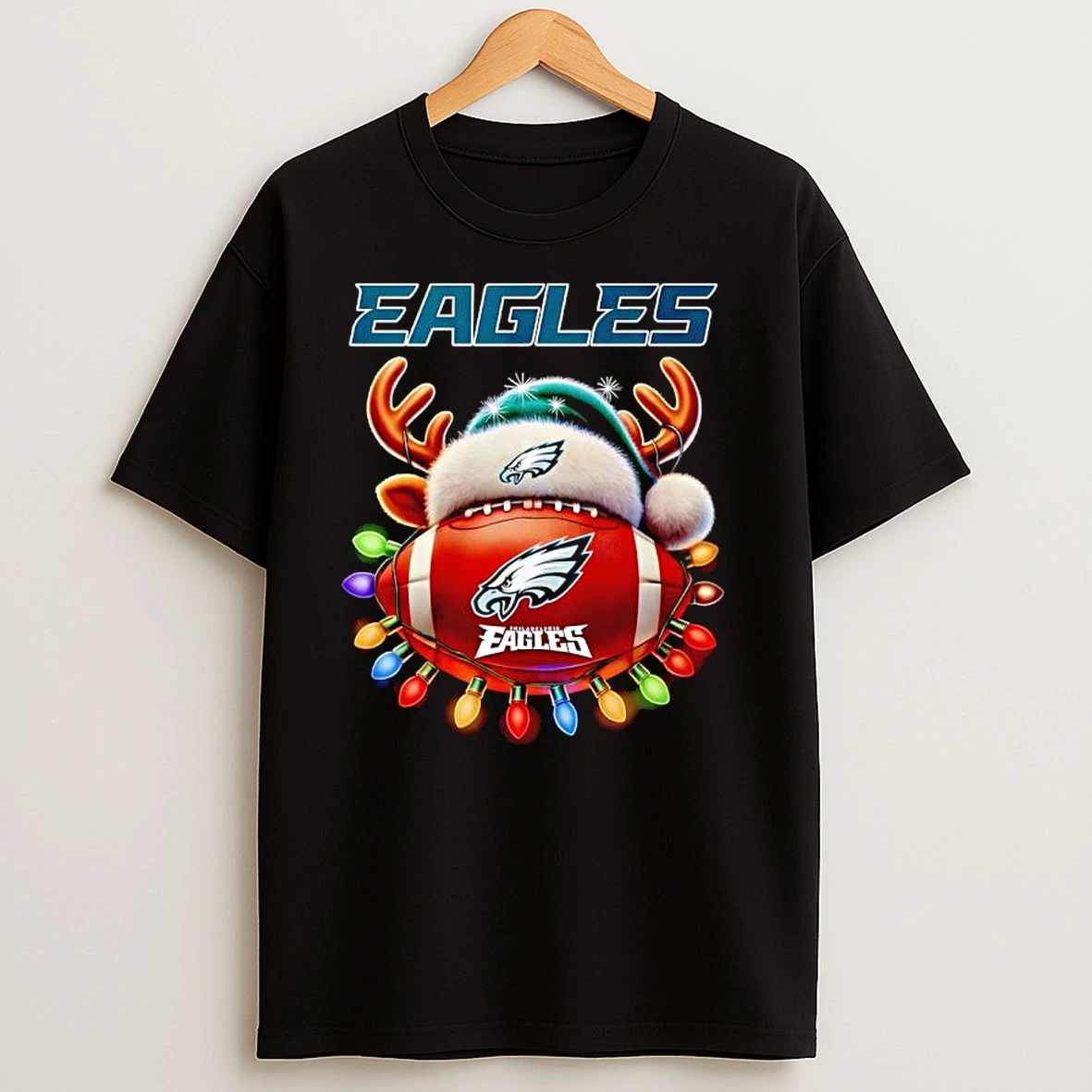 Christmas Reindeer X Philadelphia Eagles Thanksgiving Day T Shirts