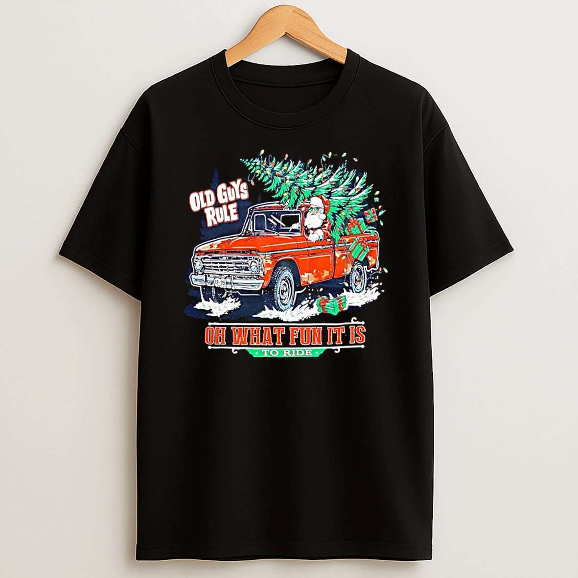 Christmas Ride Oh What Fun It Is To Ride Santa In Red Truck Shirts