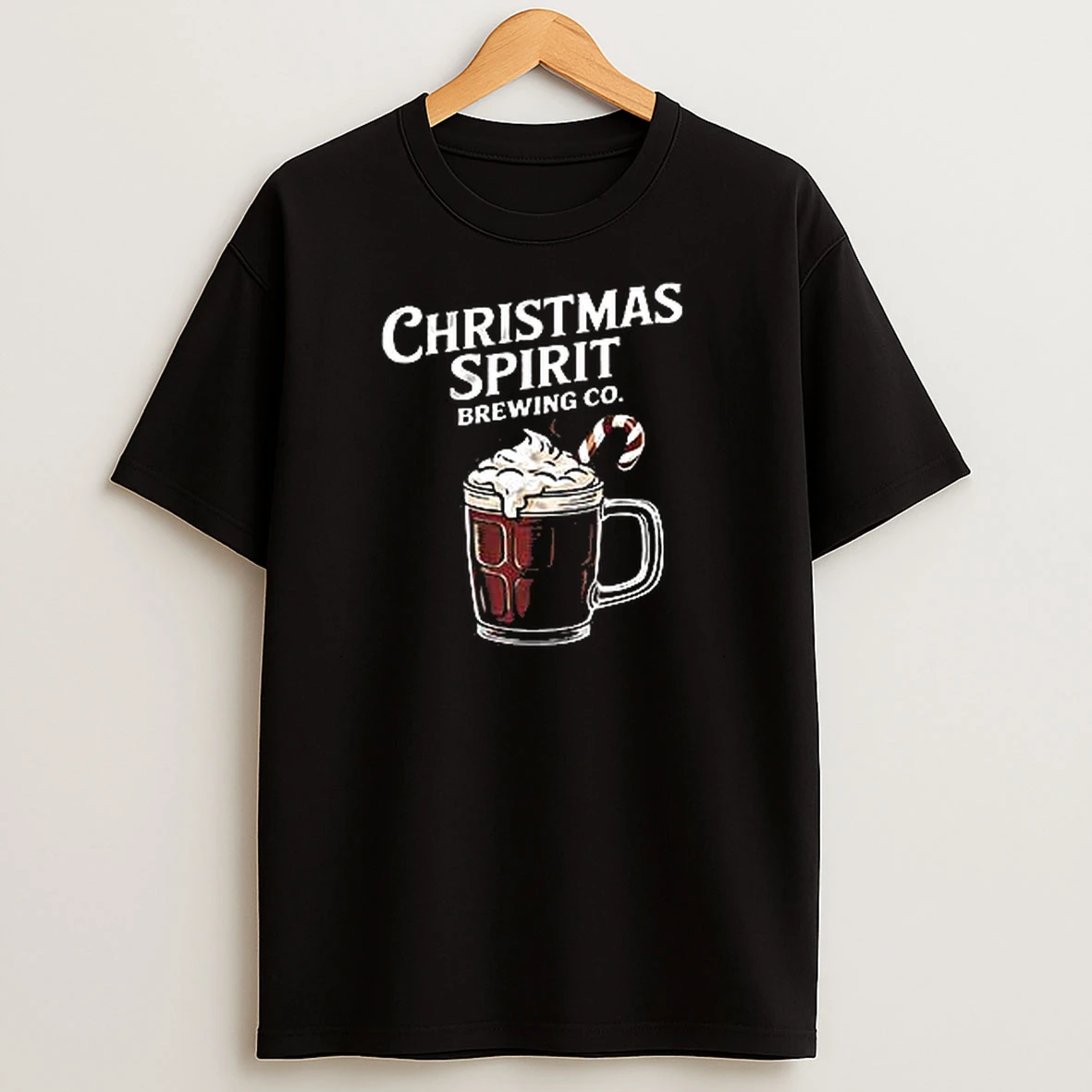 Christmas Spirit Hot Cocoa Graphic Retro T Shirts