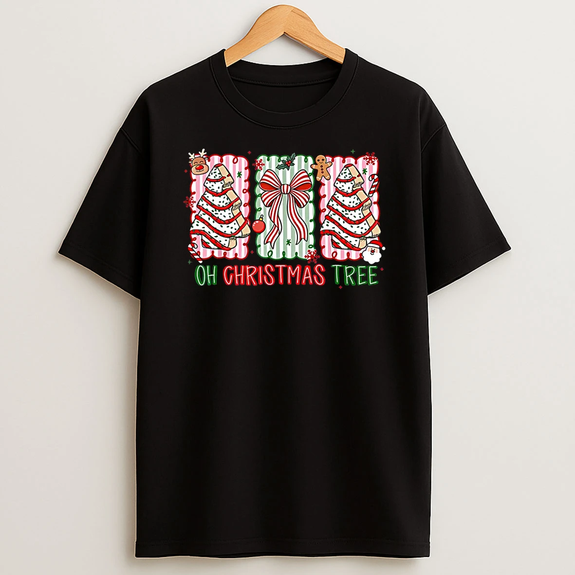 Christmas Tree Cake Funny Quote Oh Christmas Tree Coquette Shirts
