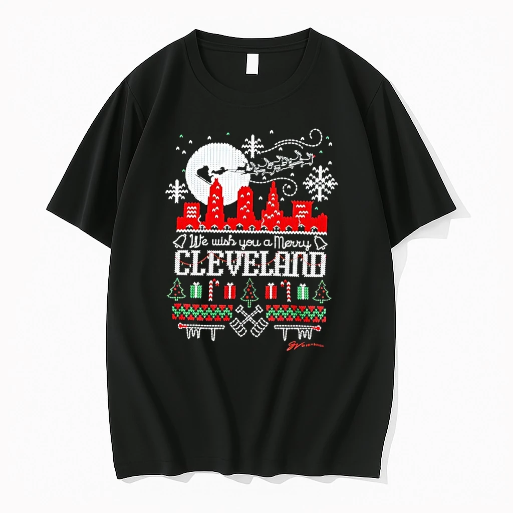 Christmas We Wish You A Merry Cleveland Shirts