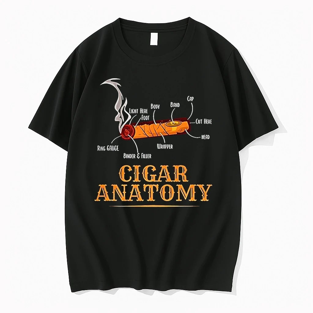 Cigar Anatomy Smoker Fathers Day Smoking Lovers Shirts