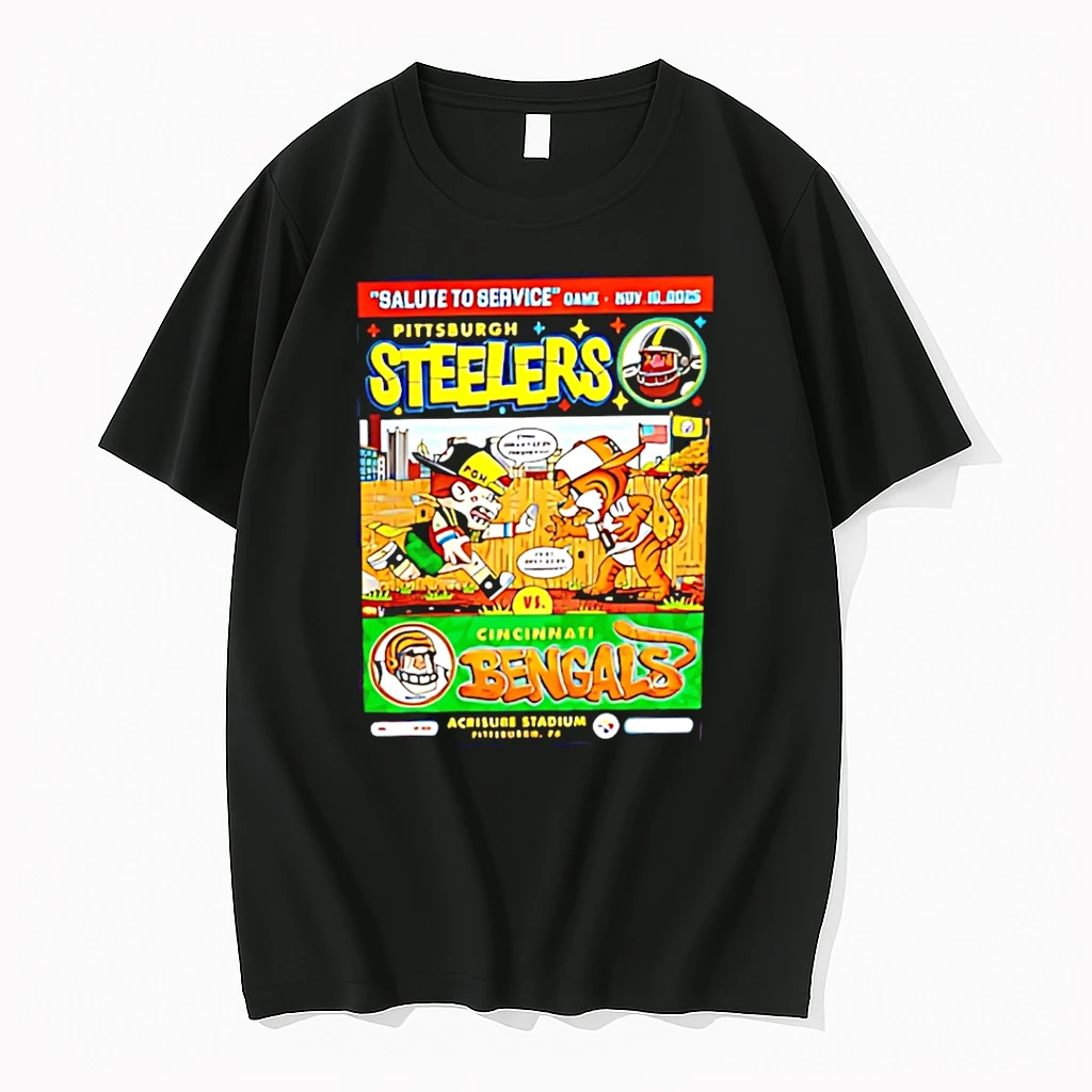 Cincinnati Bengals Vs Pittsburgh Steelers Salute To Service Game 2025 Shirts