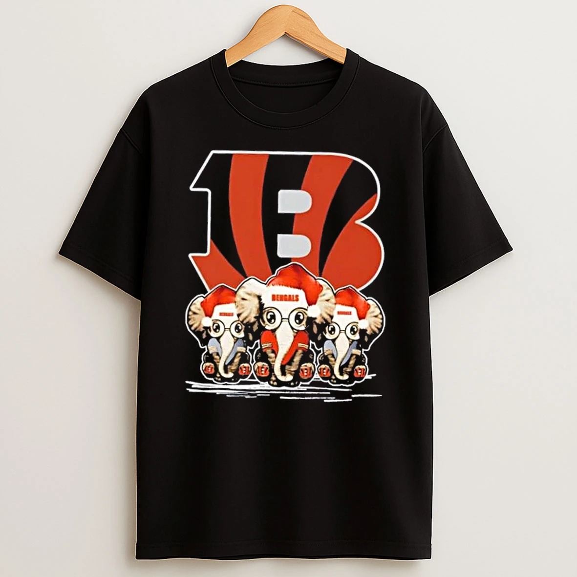Cincinnati Bengals X Elephants Santa Hat Merry Christmas Shirts