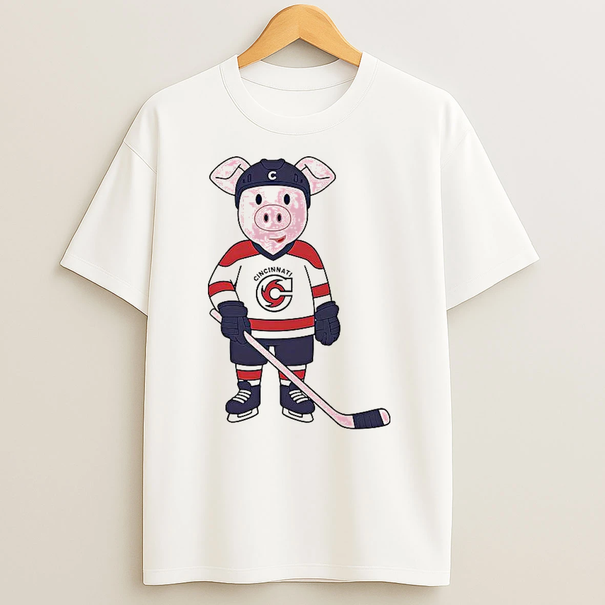Cincinnati Cyclones Hockey Mom Dad Choppy Puck Chop Kids Mascot Shirts