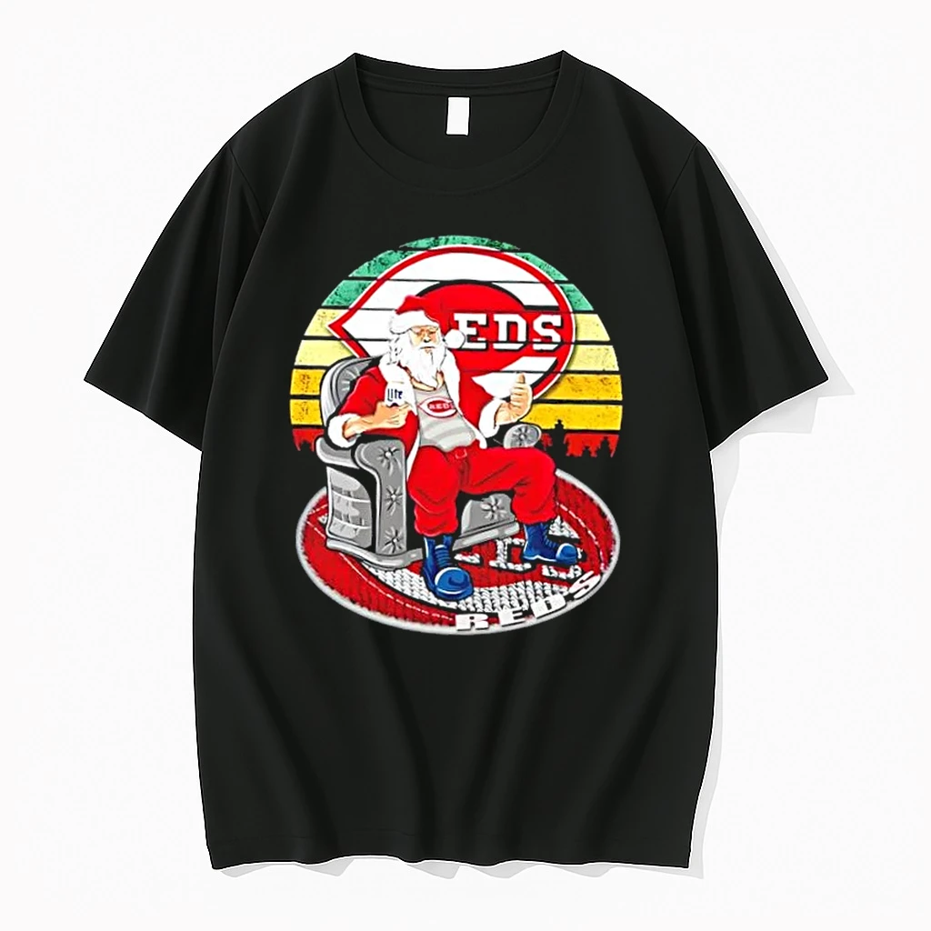Cincinnati Reds X Santa Claus Christmas Vintage Shirts