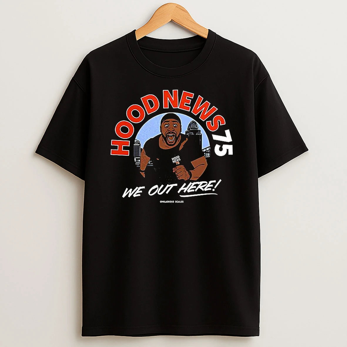 Cincinnati We Out Here Hood News 75 Logo Shirts