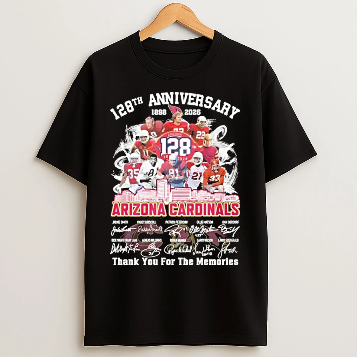 Classic 128th Anniversary 1898 2026 Arizona Cardinals Teams T Shirts
