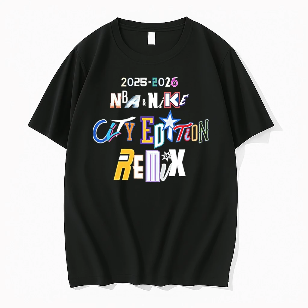 Classic 2025 2026 Nba X Nike City Edition Remix T Shirts