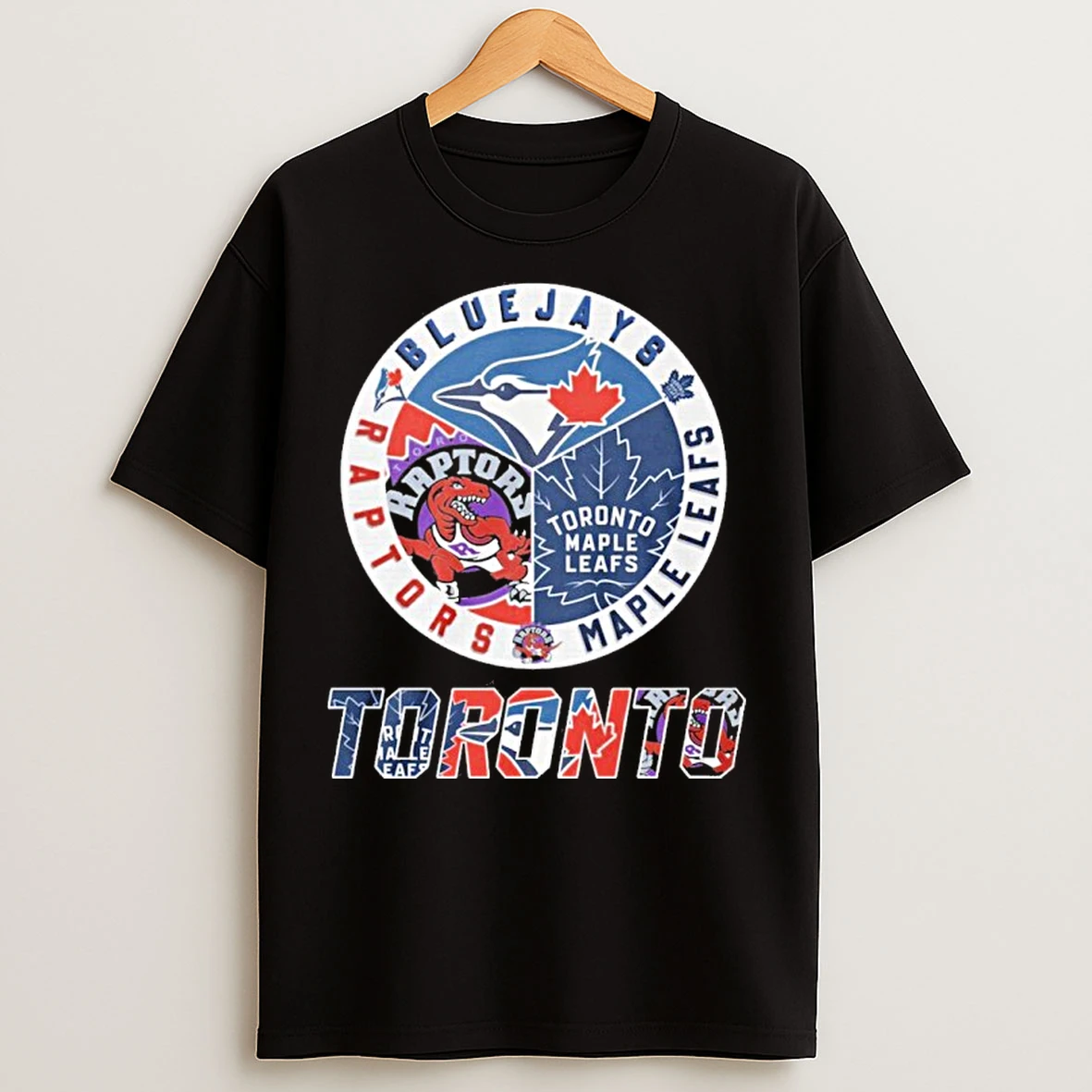 Classic 2025 Blue Jays Maple Leafs And Raptors Logo T Shirts