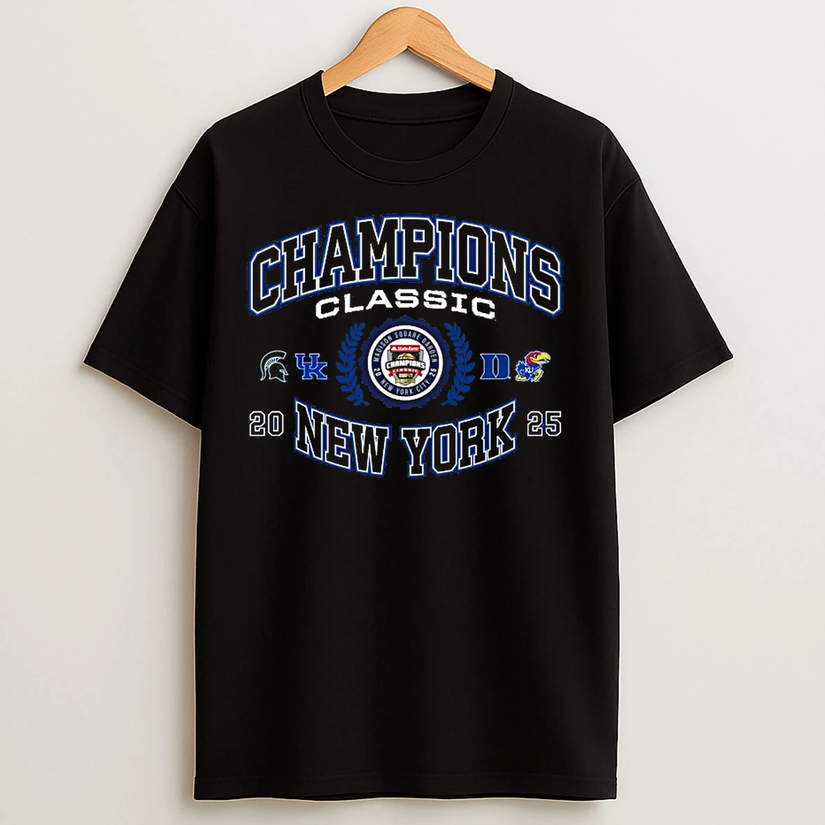 Classic 2025 Champions Classic Madison Square Garden New York T Shirts