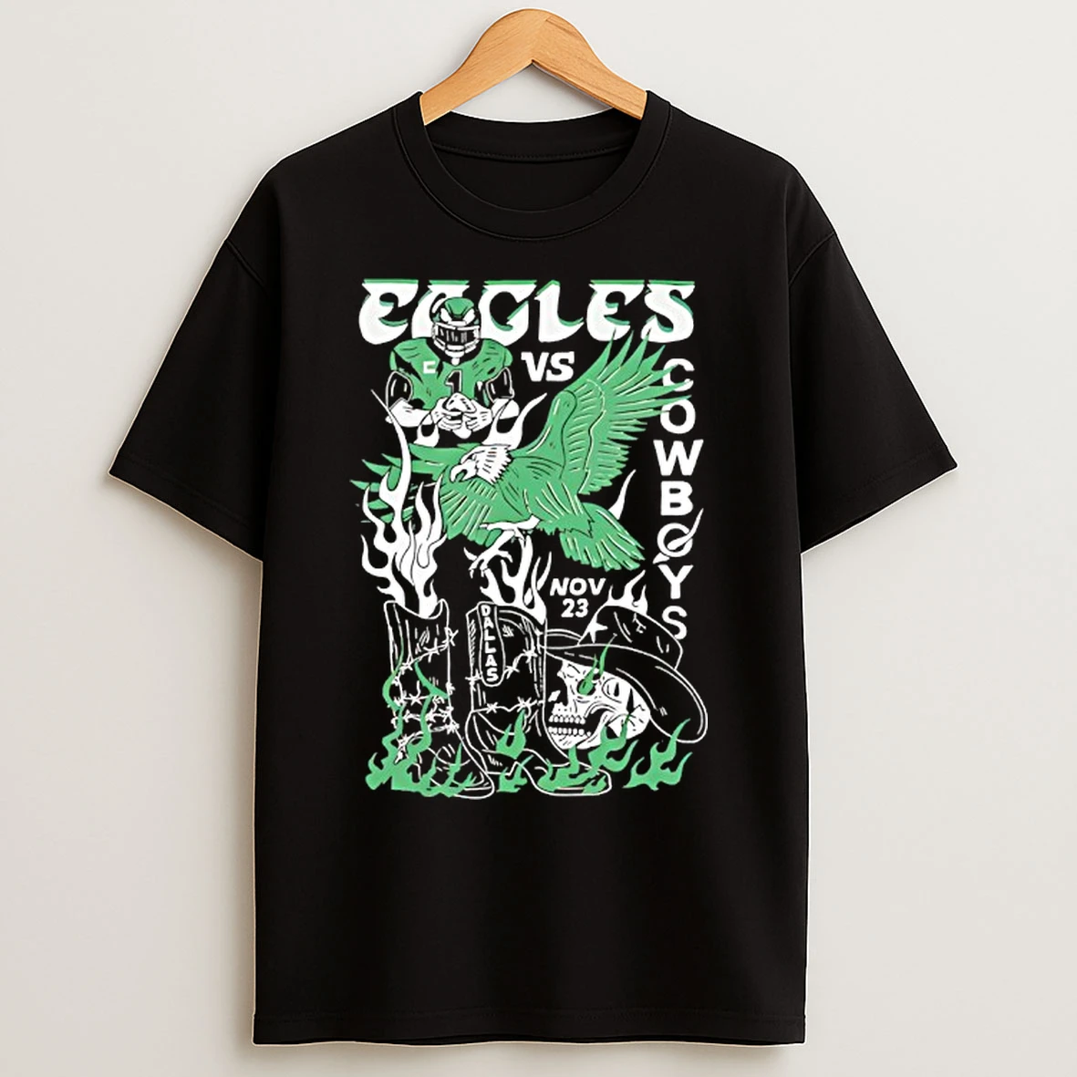 Classic 2025 Eagles Showdown In Dallas T Shirts