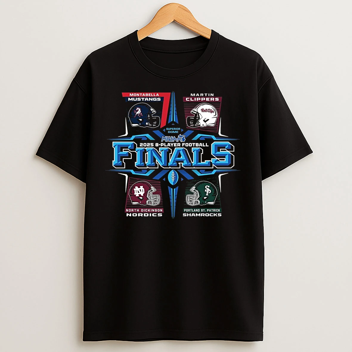 Classic 2025 Mhsaa 8 Player Football Championships 4 Teams T Shirts