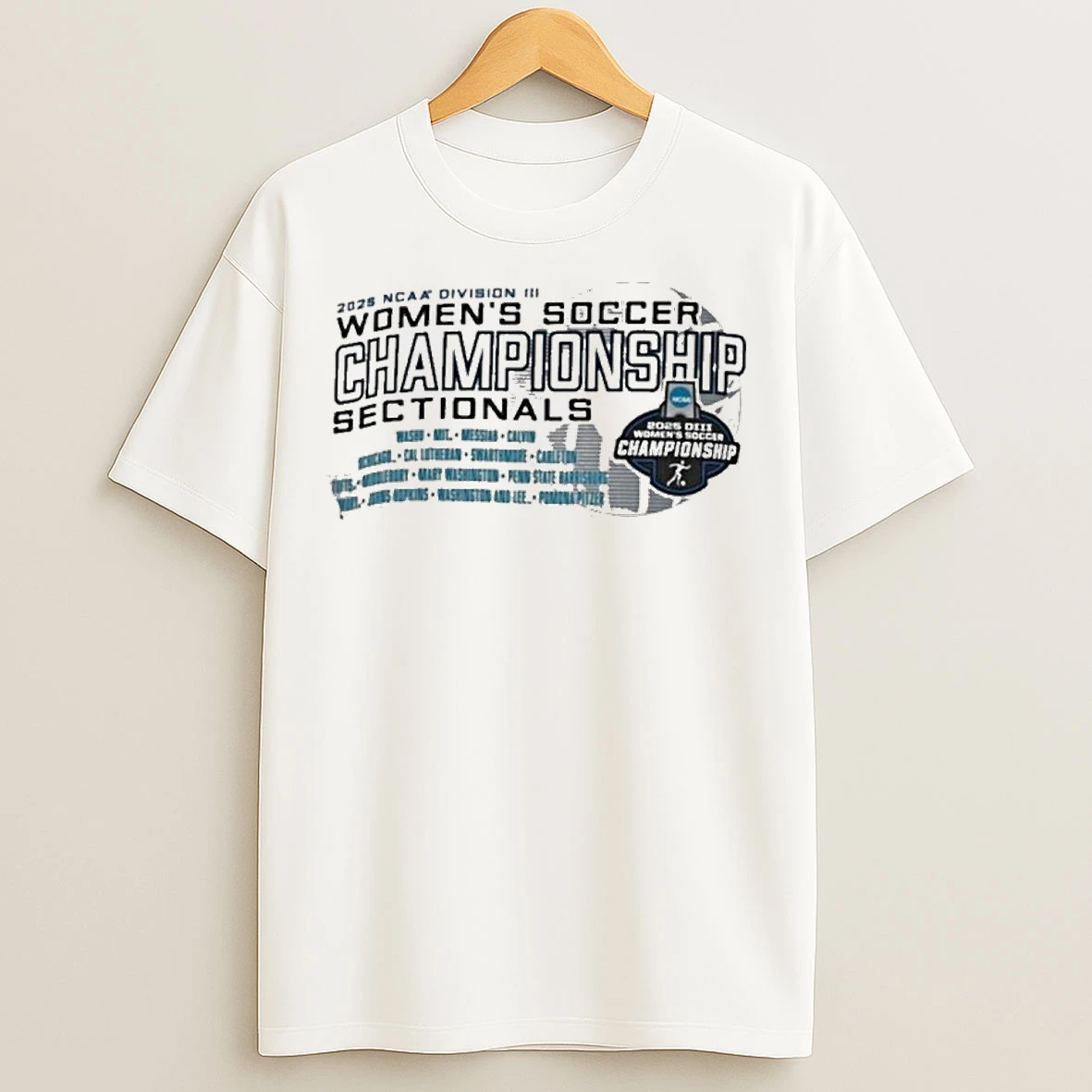 Classic 2025 Ncaa Diii Womens Soccer Sectional Teams T Shirts