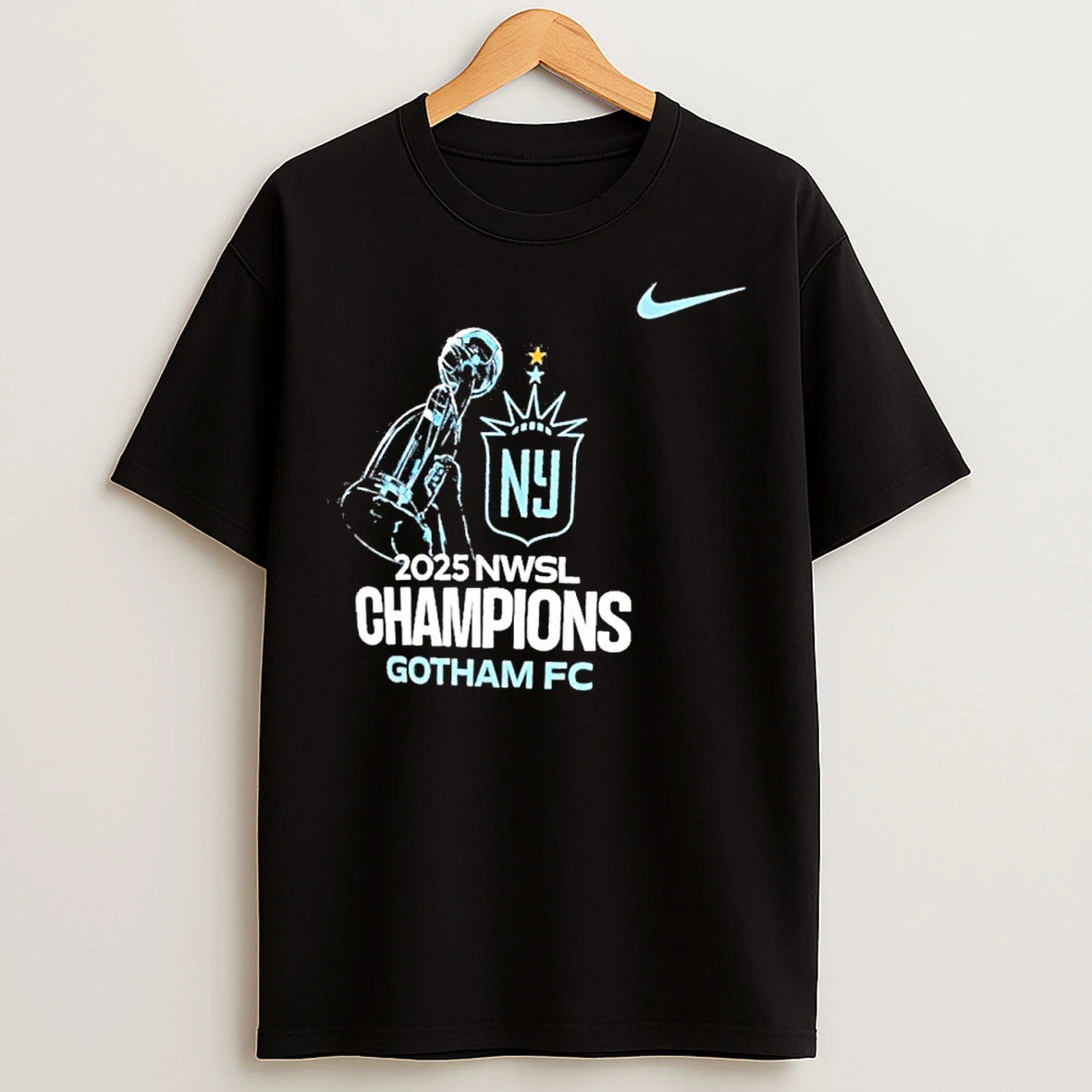 Classic 2025 Nwsl Champions Gotham Fc Nike T Shirts