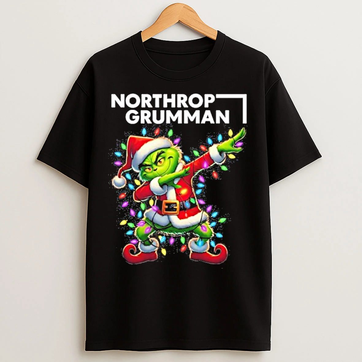 Classic 2025 Northrop Grumman X Santa Grinch Dabbing Light T Shirts