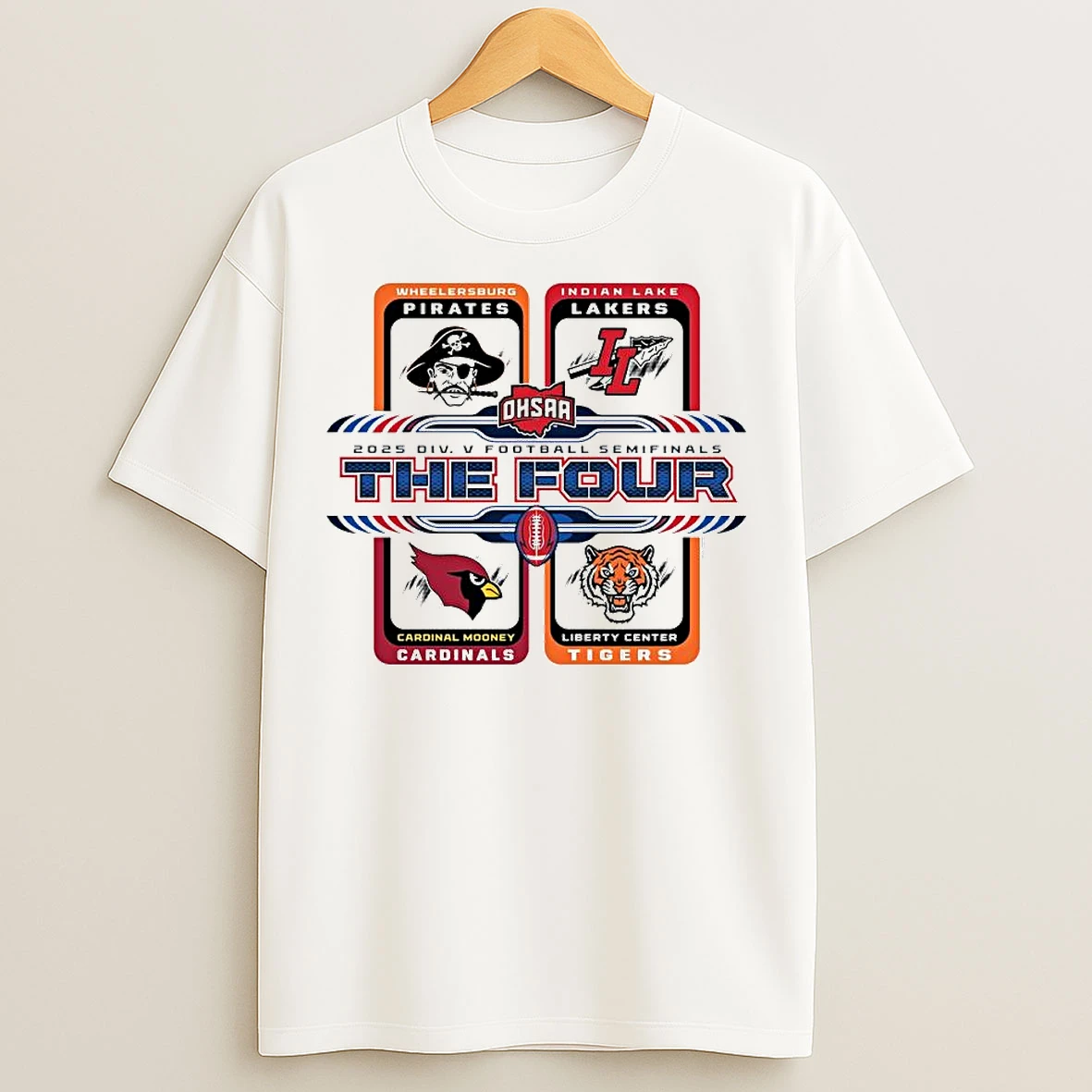 Classic 2025 Ohsaa Division 5 Football State Semi Finals The Four Ornaments T Shirts