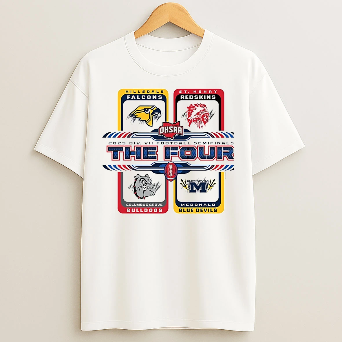 Classic 2025 Ohsaa Football D7 The Four Teams T Shirts