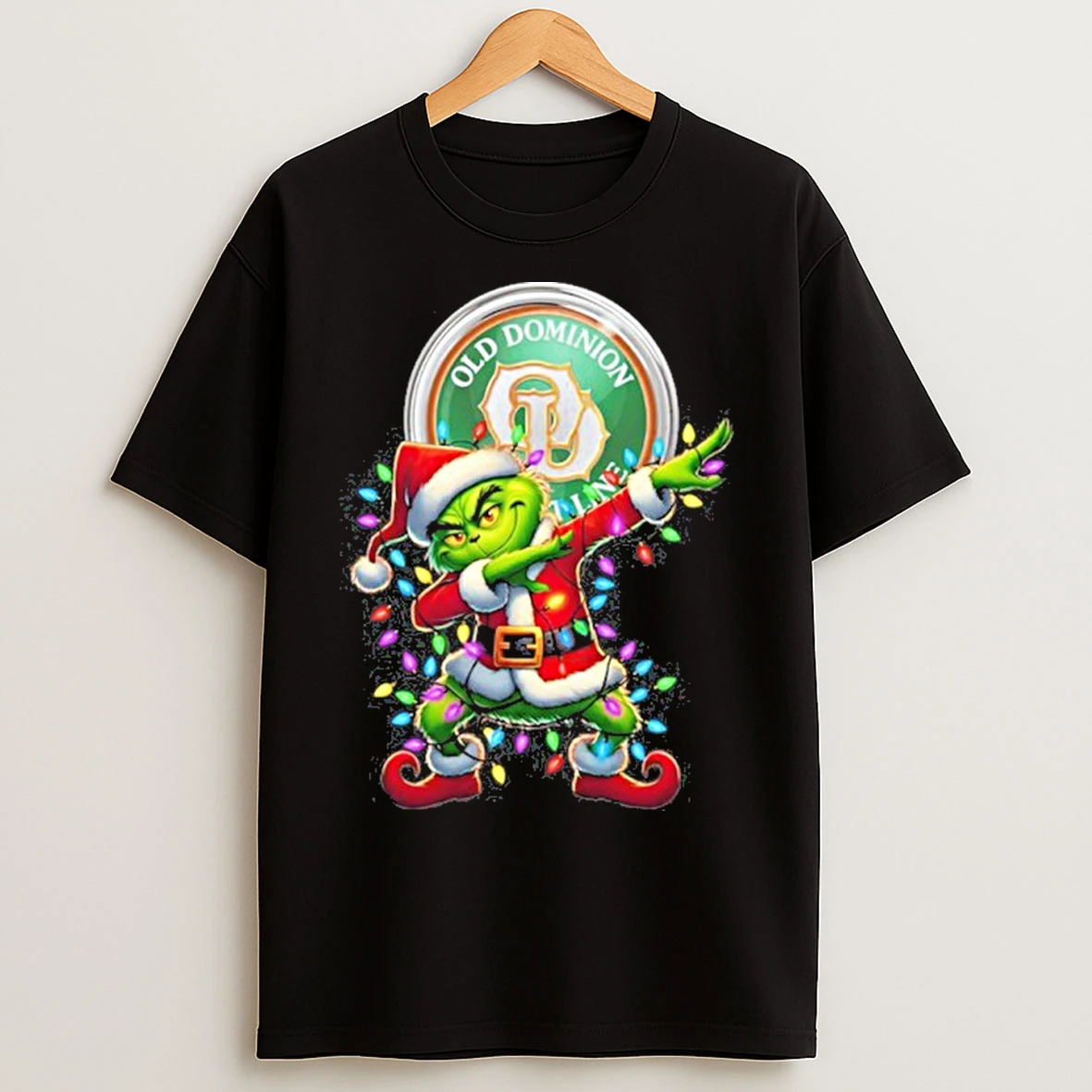 Classic 2025 Old Dominion X Santa Grinch Dabbing Light T Shirts