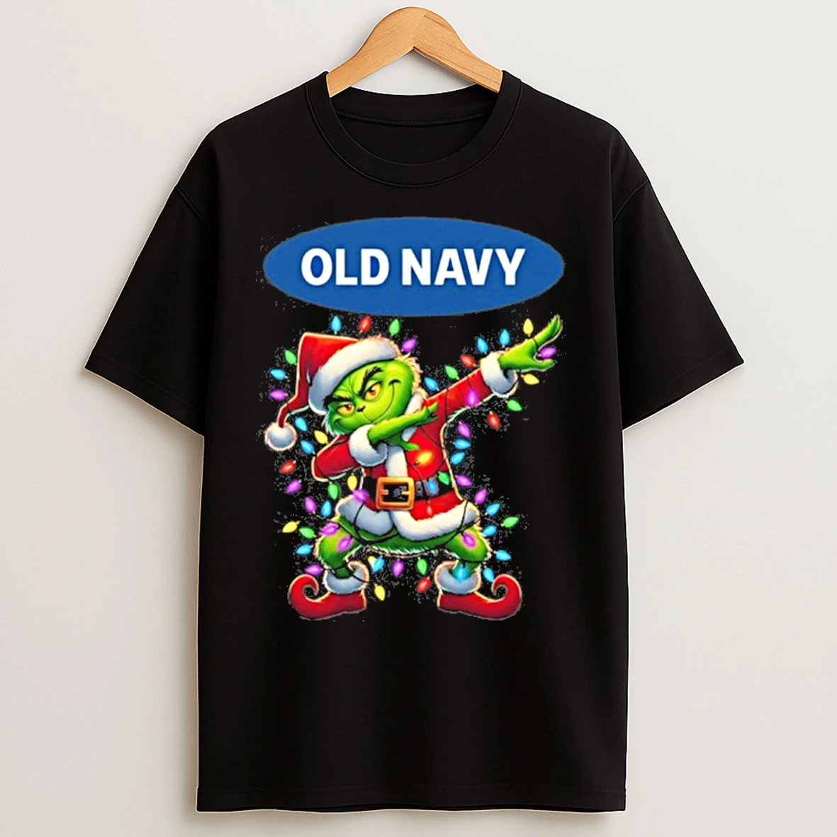 Classic 2025 Old Navy X Santa Grinch Dabbing Light T Shirts