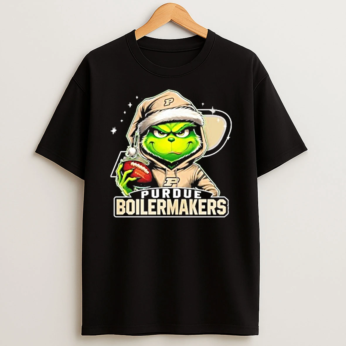 Classic 2025 Santa Grinch X Purdue Boilermakers Logo Baseball T Shirts