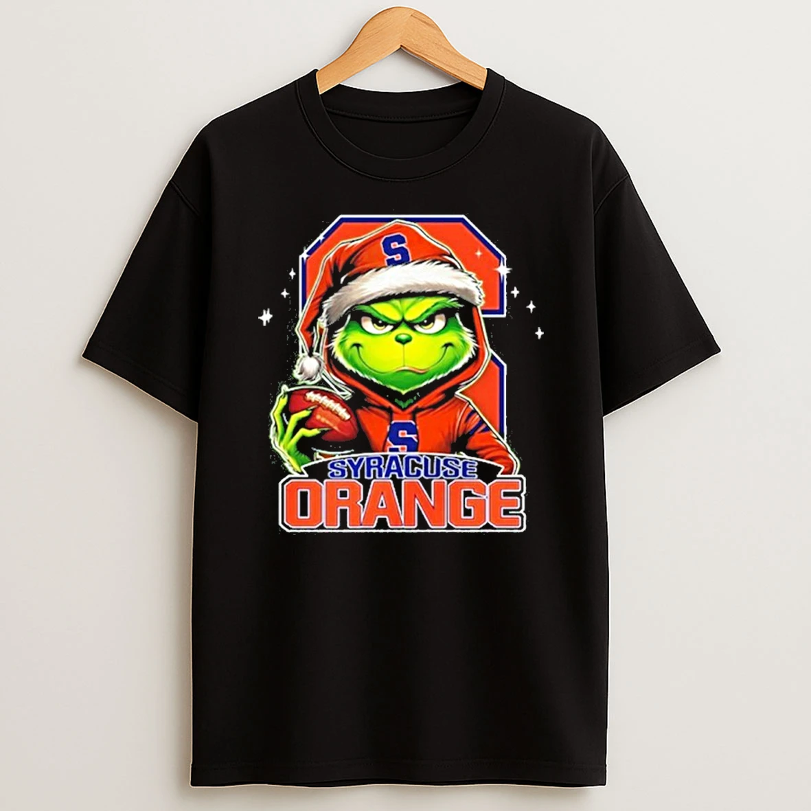 Classic 2025 Santa Grinch X Syracuse Orange Logo Baseball T Shirts