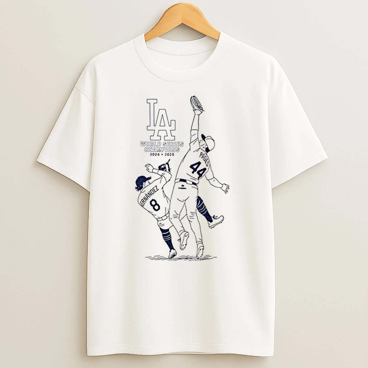 Classic 2025 World Series Champions La Pages And Hernandez Catch T Shirts