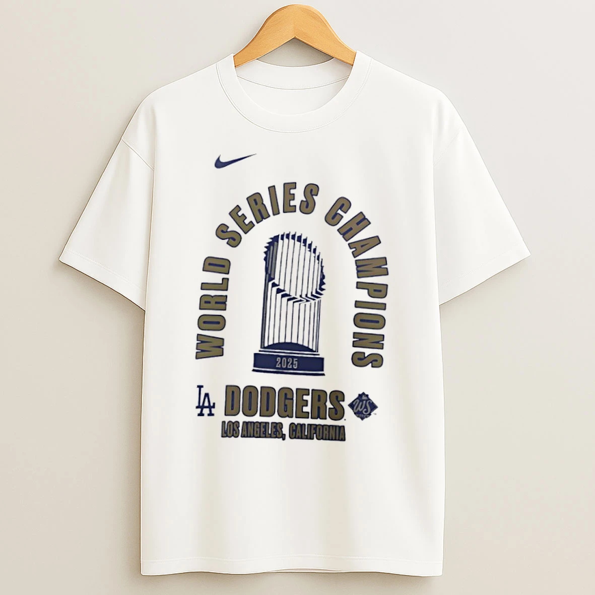 Classic 2025 World Series Champions Los Angeles Dodgers Trophies T Shirts